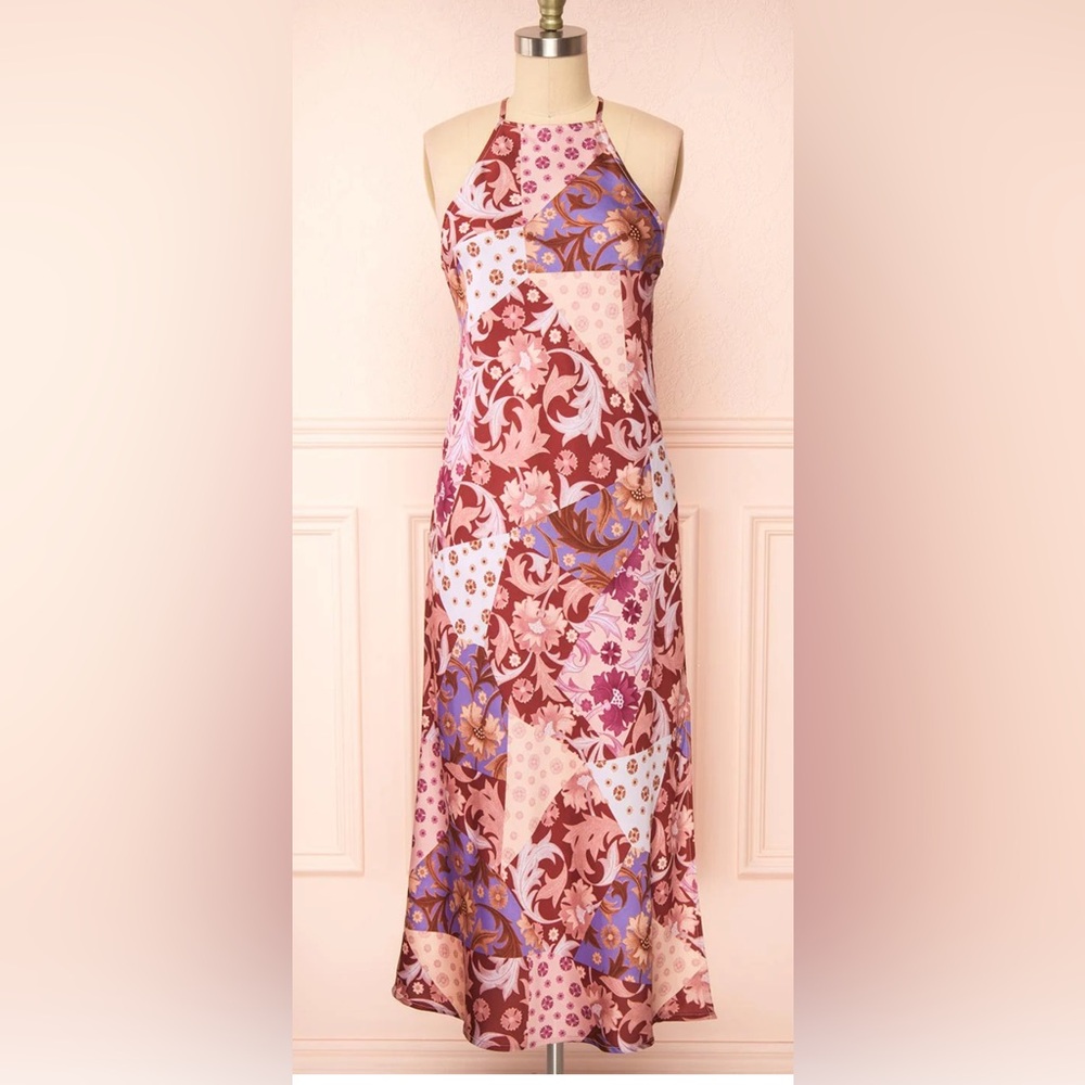 slip dress by dress forum boho print